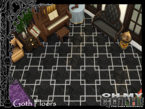 Sims 4 — Oh my Goth - Gothic Flooring by lavilikesims — Set of 10 floors all with a dark gothic theme