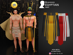 Sims 4 — Egyptian (Skirt) by Beto_ae0 — Egyptian skirt, enjoy it - 09 colors - New Mesh - All Lods - All maps