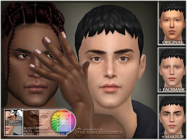 Sims 4 — Sean's Facemask + Body by BAkalia — Hello Realistic face mask and body for Sims 4.