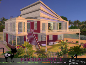 Sims 4 — FGD RealEstate 2022060 by Merit_Selket — revamped tropical home, with gardening area, for friends and family,