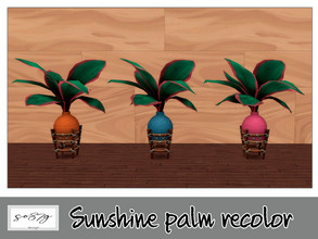 Sims 4 — Sunshine palm by so87g — cost: 305$, 5 colors, you can find it in decor - plant All my preview screenshots are