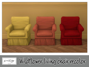 Sims 4 — Wildflower living chair by so87g — cost: 340$, 5 colors, you can find it in comfort - chair (living) All my