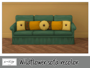 Sims 4 — Wildflower sofa by so87g — cost: 600$, 5 colors, you can find it in comfort - sofa All my preview screenshots