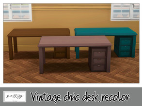Sims 4 — Vintage chic desk by so87g — cost: 340$, 5 colors, you can find it in surfaces - desk All my preview screenshots