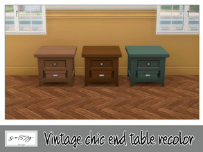Sims 4 — Vintage chic end table by so87g — cost: 140$, 5 colors, you can find it in surfaces - end table All my preview