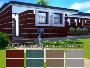 Sims 4 — MB-SolidSiding_ConcreteStripes by matomibotaki — MB-SolidSiding_ConcreteStripes Decorative stripes on rough