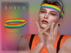 Sims 4 — Pride 2022 Collection Headacc by Bobur2 — Pride Headacc for female and male 1 color HQ compatible I hope you