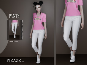 Sims 4 — Cropped Pants by pizazz — Cropped Pants for your sims. Sims 4 games. . Make it your own style! MALE AND FEMALE
