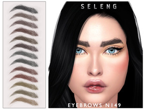 Sims 4 — Eyebrows N149 by Seleng — The eyebrows has 21 colours and HQ compatible. Allowed for teen, young adult, adult