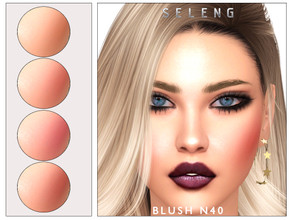 Sims 4 — Blush N40 by Seleng — The blush has 8 colours and HQ compatible. Allowed for teen, young adult, adult and elder