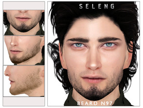 Sims 4 — Beard N97 by Seleng — HQ compatible beard with 21 colours, available for Teen to Elder.