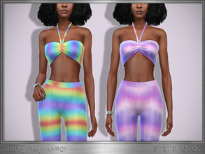 Sims 4 — Pride 2022 - Unity Top. by Pipco — A halter top in 20 colors. Available for male and female frames. Found under