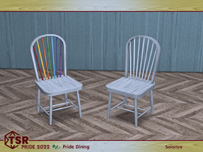 Sims 4 — PRIDE 2022 - Pride Dining. Chair by soloriya — Dining chair. Part of PRIDE 2022 Pride Dining set. 2 color