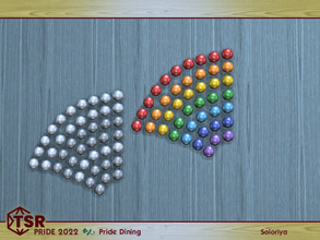 Sims 4 — PRIDE 2022 - Pride Dining. Wall Rainbow, left by soloriya — Wall rainbow, left. Part of PRIDE 2022 Pride Dining