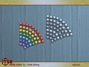 Sims 4 — PRIDE 2022 - Pride Dining. Wall Rainbow, right by soloriya — Wall rainbow, right. Part of PRIDE 2022 Pride