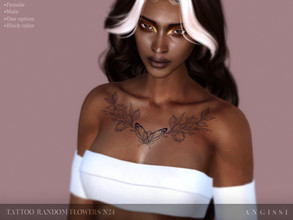 Sims 4 — Tattoo-Random Flowers n24 by ANGISSI — *HQ compatible *FEMALE+MALE *Works with all skins *Custom thumbnail