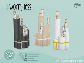 Sims 4 — Worry Less Paper Rolls by SIMcredible! — by SIMcredibledesigns.com available at TSR 3 colors variations