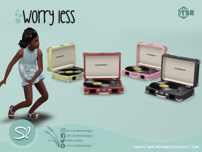 Sims 4 — Worry Less Stereo by SIMcredible! — by SIMcredibledesigns.com available at TSR 8 colors variations