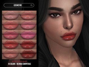 Sims 4 — Jessie Lipstick N.422 by IzzieMcFire — Jessie Lipstick N.422 contains 10 colors in hq texture. Standalone item