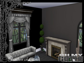 Sims 4 — Oh my Goth - Shades of Goth by lavilikesims — A plain wall with light, med, dark, shades of wall that match the