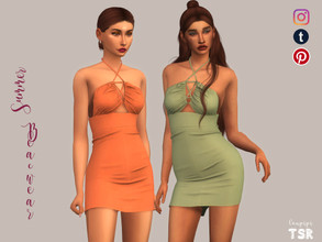 Sims 4 — Dress - DR458 by laupipi2 — Enjoy this new dress :) -New custom mesh, all LODs -Base game compatible -22