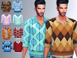 Sims 4 — Ruhann Sweater by ZitaRossouw2 — Need Tiny Living pack 15 sweaters in the package file Find under tops category 