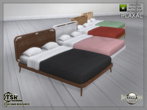 Sims 4 — Plaxal bedroom bed by jomsims — Plaxal bedroom bed