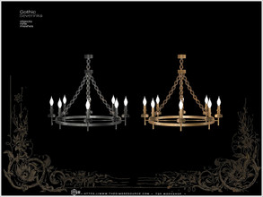 Sims 4 — OhMyGoth - Gothic ceiling lamp by Severinka_ — Ceiling lamp From the set 'Gothic dining room' Oh My Ghot! collab