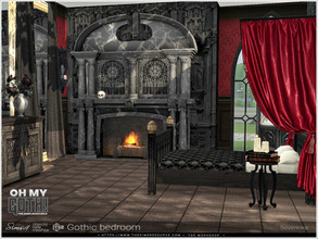 Sims 4 — OhMyGoth - Gothic bedroom by Severinka_ — A set of furniture and decor for the bedroom in the Gothic style. Oh