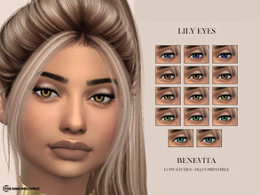 Sims 4 — Lily Eyes [HQ] by Benevita — Lily Eyes HQ Mod Compatible 15 Swatches For all age I hope you like!