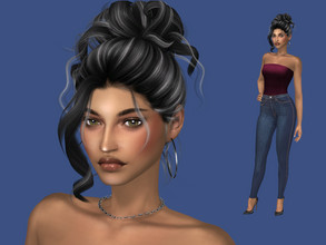 Sims 4 — Faouzia Templeton by EmmaGRT — Young Adult Sim Trait: Self-Assured Aspiration: Bestselling Author Pronouns are