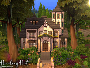 Sims 4 — Howling Hut | noCC by simZmora — Rumour has it that a werewolf once lived in this hut. :) Lot:30x20 Lot type: