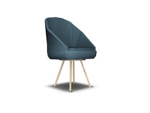 Sims 4 — ET Desk chair by Angela — Elle Teenroom, modern fabric and wood deskchair.