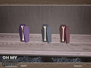 Sims 4 — Oh My Goth. Ruth. Bone in Coffin by soloriya — Bone in coffin. Part of Oh My God - Ruth set. 3 color variations.