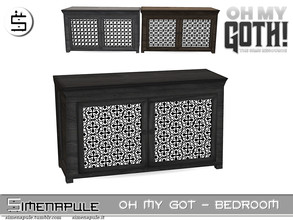 Sims 4 — Oh My Goth - Gothic Dresser by Simenapule — Oh My Goth - Gothic Dresser. 3 colors.