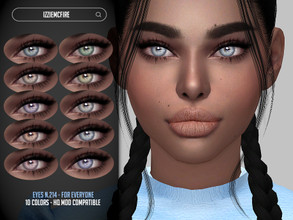 Sims 4 — Eyes N.214 by IzzieMcFire — - Stand alone item with thumbnail - 10 colors - All ages and genders - HQ texture -