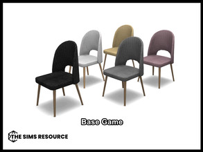 Sims 4 — Habitat Living Dining Chair by seimar8 — Maxis match dining chair finished in a herrinbone pattern and a light