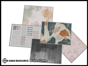Sims 4 — Habitat Living Rug by seimar8 — Maxis match rugs in modern and contemporary patterns Base Game
