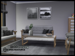 Sims 4 — Habitat Living by seimar8 — Maxis match contemporary and modern living for a single, new couple, or a young