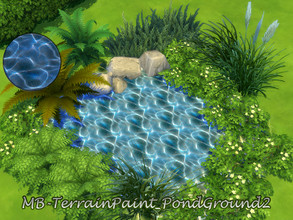 Sims 4 — MB-TerrainPaint_PondGround2 by matomibotaki — MB-TerrainPaint_PondGround2 Terrain paint Pond water in strong