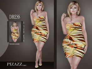 Sims 4 — Evening Dress 2 by pizazz — Dress for your sims 4 games. The dress is stylish and modern. Great for that night