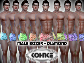 Sims 4 — Kohnke Male Boxer Diamond by CHKohnke — Male Underwear Boxer