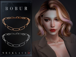 Sims 4 — Diamond Chain Necklace by Bobur2 — Diamond chain necklace for female 2 colors HQ compatible I hope you like it