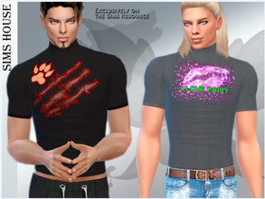 Sims 4 — Men's top Werewolves and Fairies by Sims_House — Men's top Werewolves and Fairies 12 color options. Male