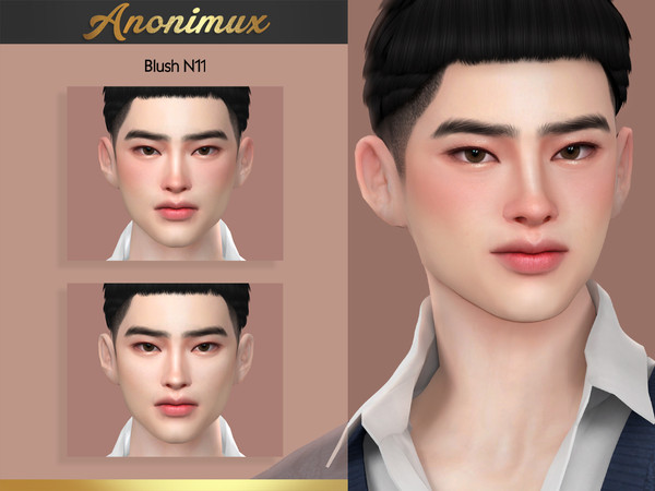 Sims 4 — Blush N11 by Anonimux_Simmer — - 6 Swatches - BGC - HQ - Thanks to all CC creators - I hope you enjoy!