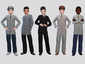 Sims 4 — Classic Retro Suit Boys by McLayneSims — TSR EXCLUSIVE Standalone item 8 Swatches MESH by Me NO RECOLORING