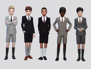 Sims 4 — Vintage Suit Boys by McLayneSims — TSR EXCLUSIVE Standalone item 8 Swatches MESH by Me NO RECOLORING Please