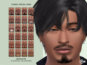 Sims 4 — Cedric Facial Hair [HQ] by Benevita — Cedric Facial Hair HQ Mod Compatible 24 Swatches I hope you like!