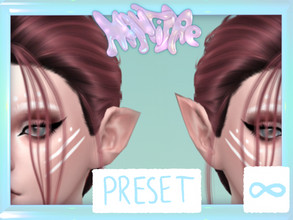 Sims 4 — Pointed Ear Presets v1 (All Occults + Genders) Non Default by ProbablyOatmeal — For those Sims who just want to