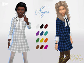 Sims 4 — Nagisa by Garfiel — - 12 colours - Everyday, party, formal - Base game compatible - HQ compatible